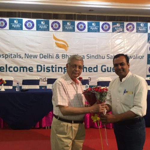 Dr. Ashok Sarin giving a lecture on Prevention of Kidney Diseases at Gwalior (MP) on 19th May, 2019